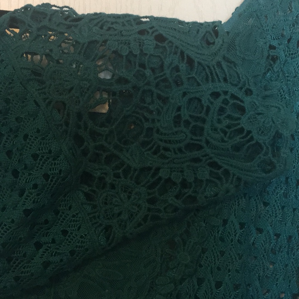 Dark teal crocheted tunic - Picture 7 of 7